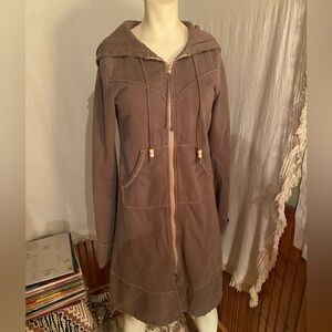 Prairie Underground Long Hooded Organic Cotton Coat